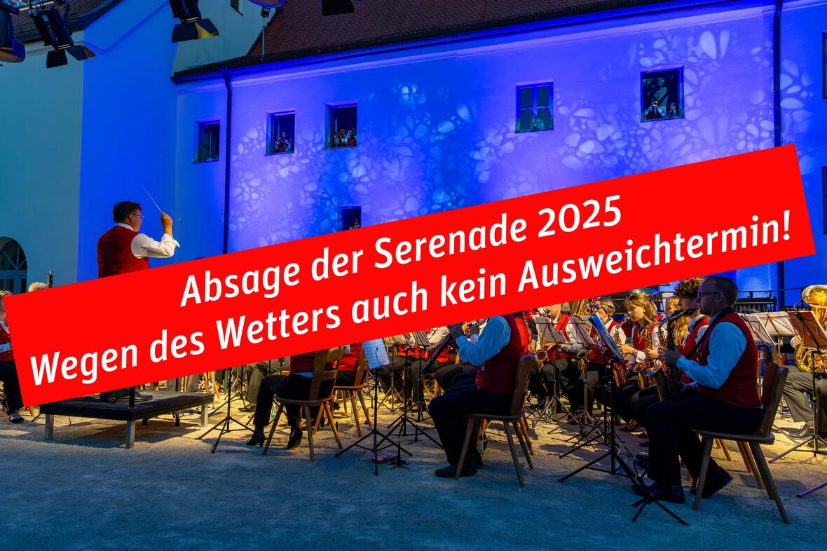 Absage der Serenade der Stadtkapelle Rain