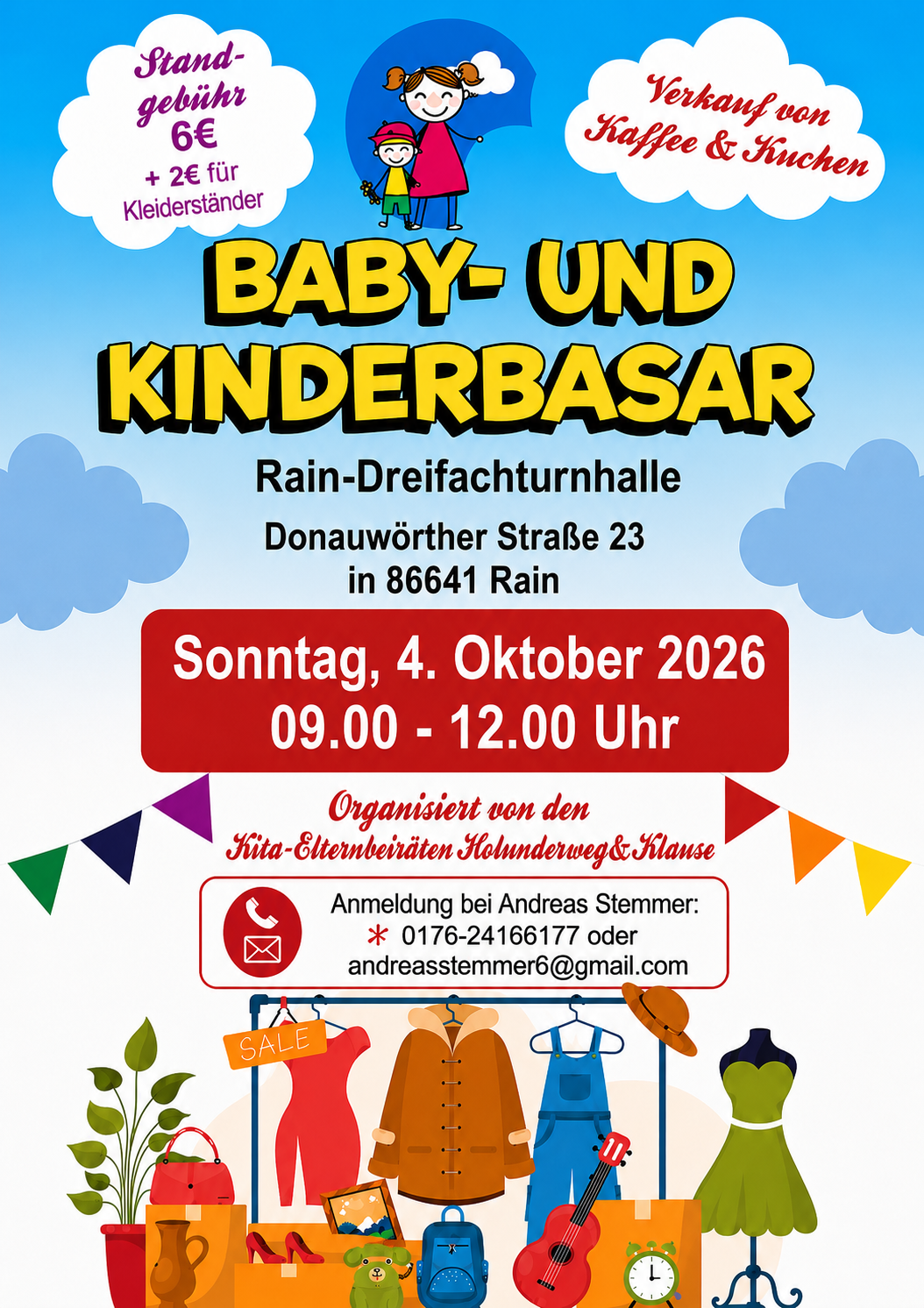 Baby- und Kinderbasar am 04. Oktober 2026
