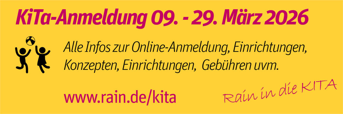 KiTa-Anmeldung 2026/27 Stadt Rain