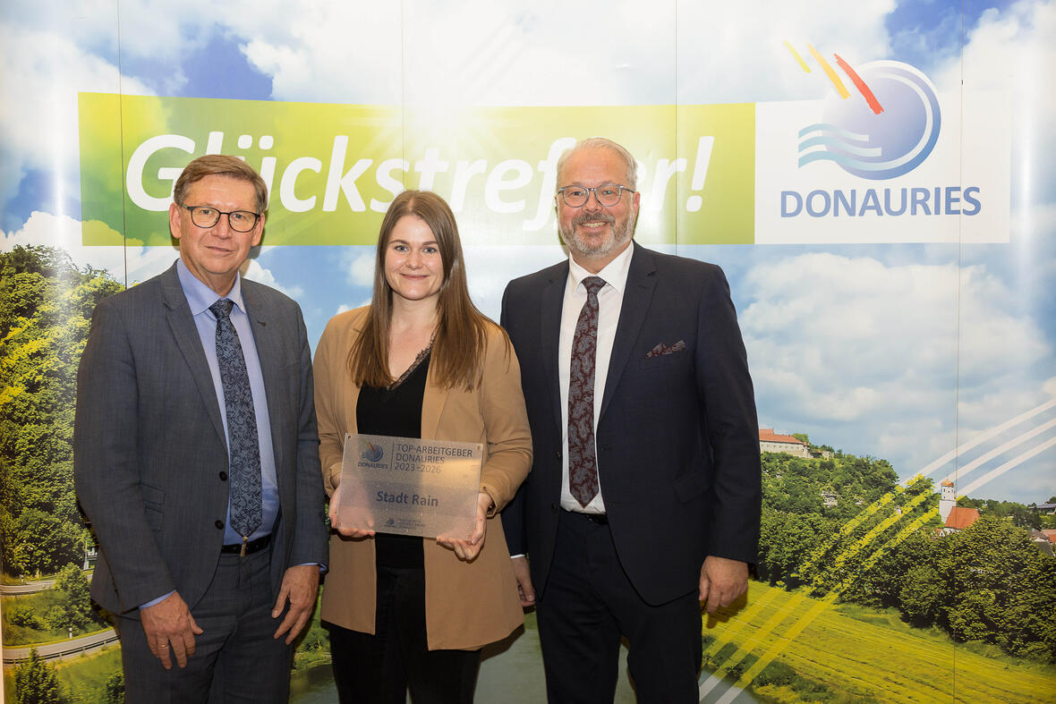 Auszeichnung der Stadt Rain als Top-Arbeitgeber DONAURIES
