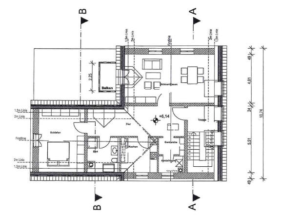 Dachgeschosswohnung Hauptstraße 69 in Rain