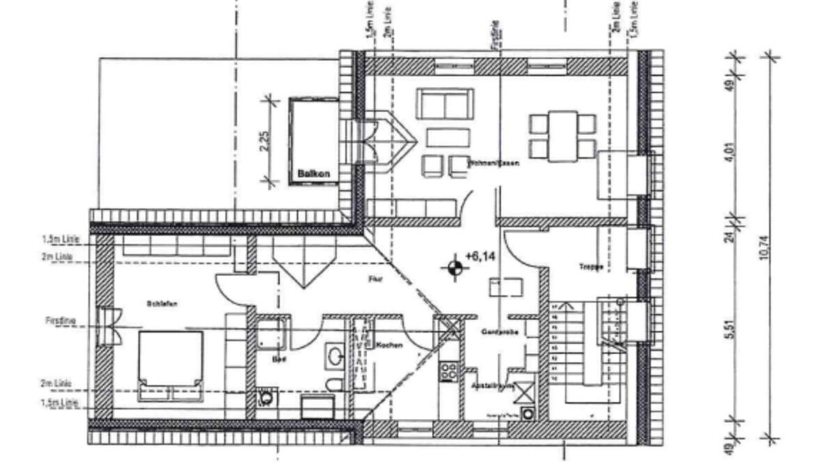 Dachgeschosswohnung Hauptstraße 69 in Rain