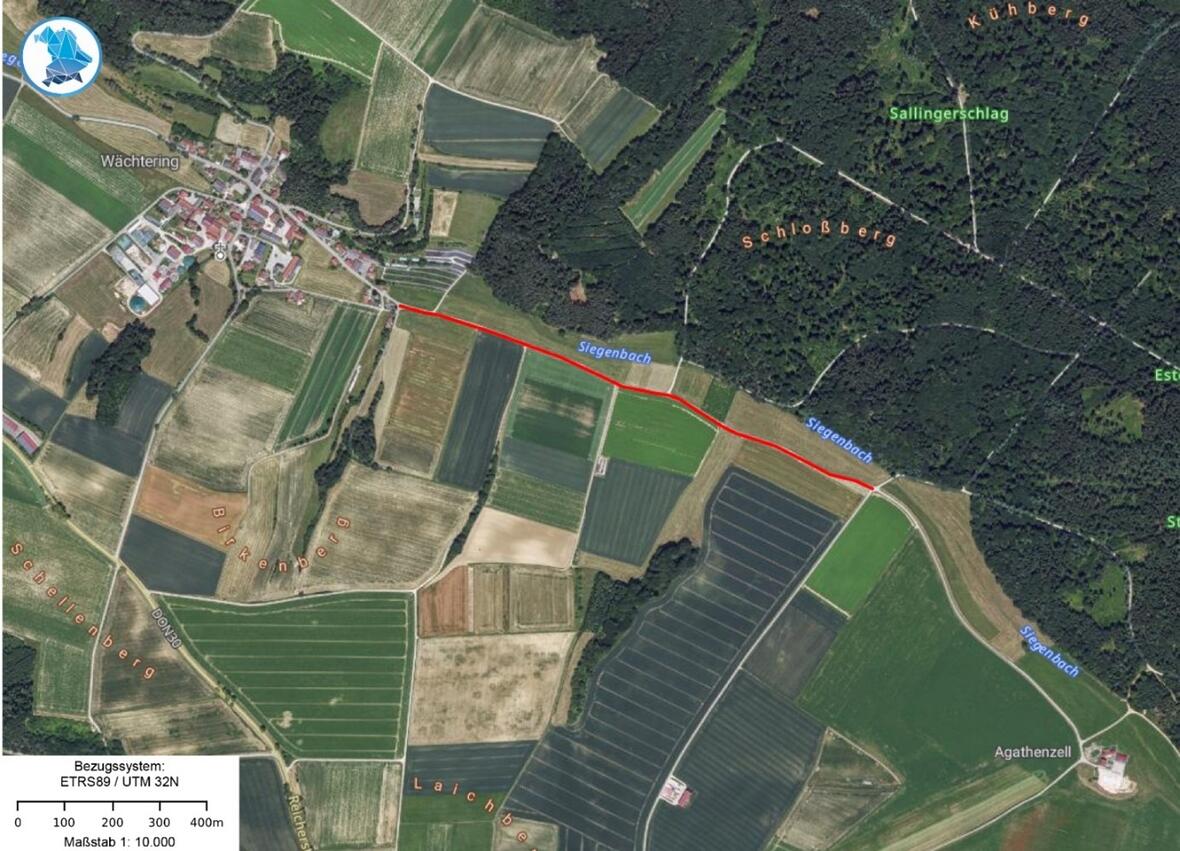 Halbseitige Straßensperrung Wächtering Agathenzell 10. - 21.11.2025