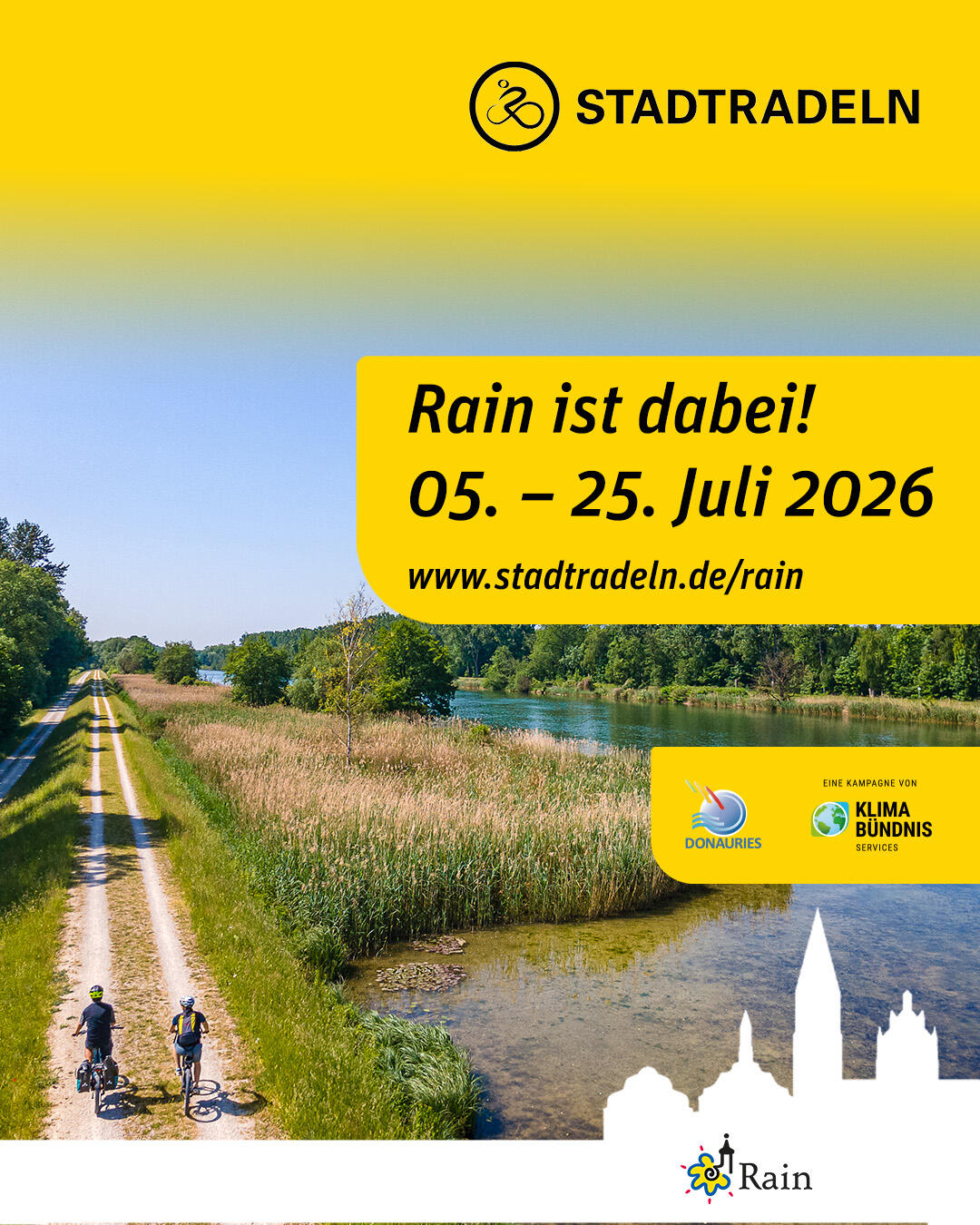 STADTRADELN vom 05-25.07.2026 in Rain im Landkreis DONAURIES