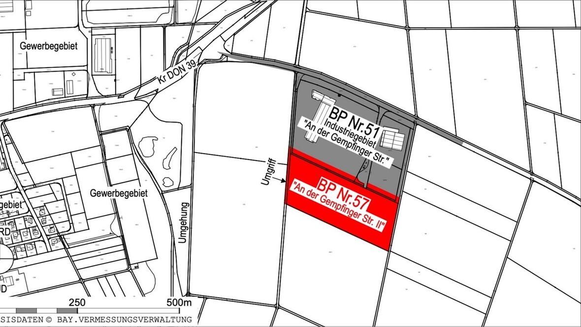 Bebauungsplan Nr. 57 „An der Gempfinger Straße II“, 1. Änderung 