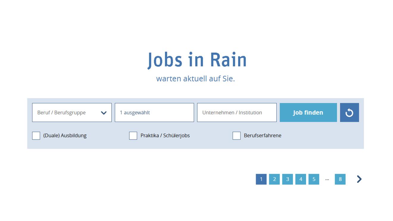 Stellenangebote im Stadtgebiet Rain