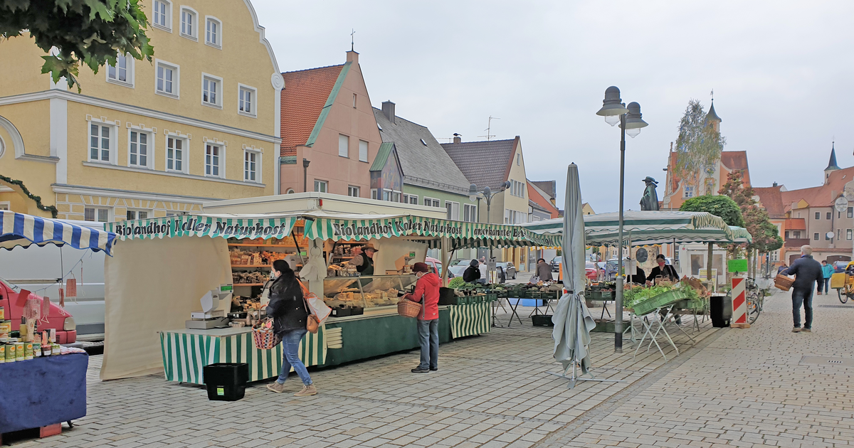 Bauernmarkt in Rain am Lech