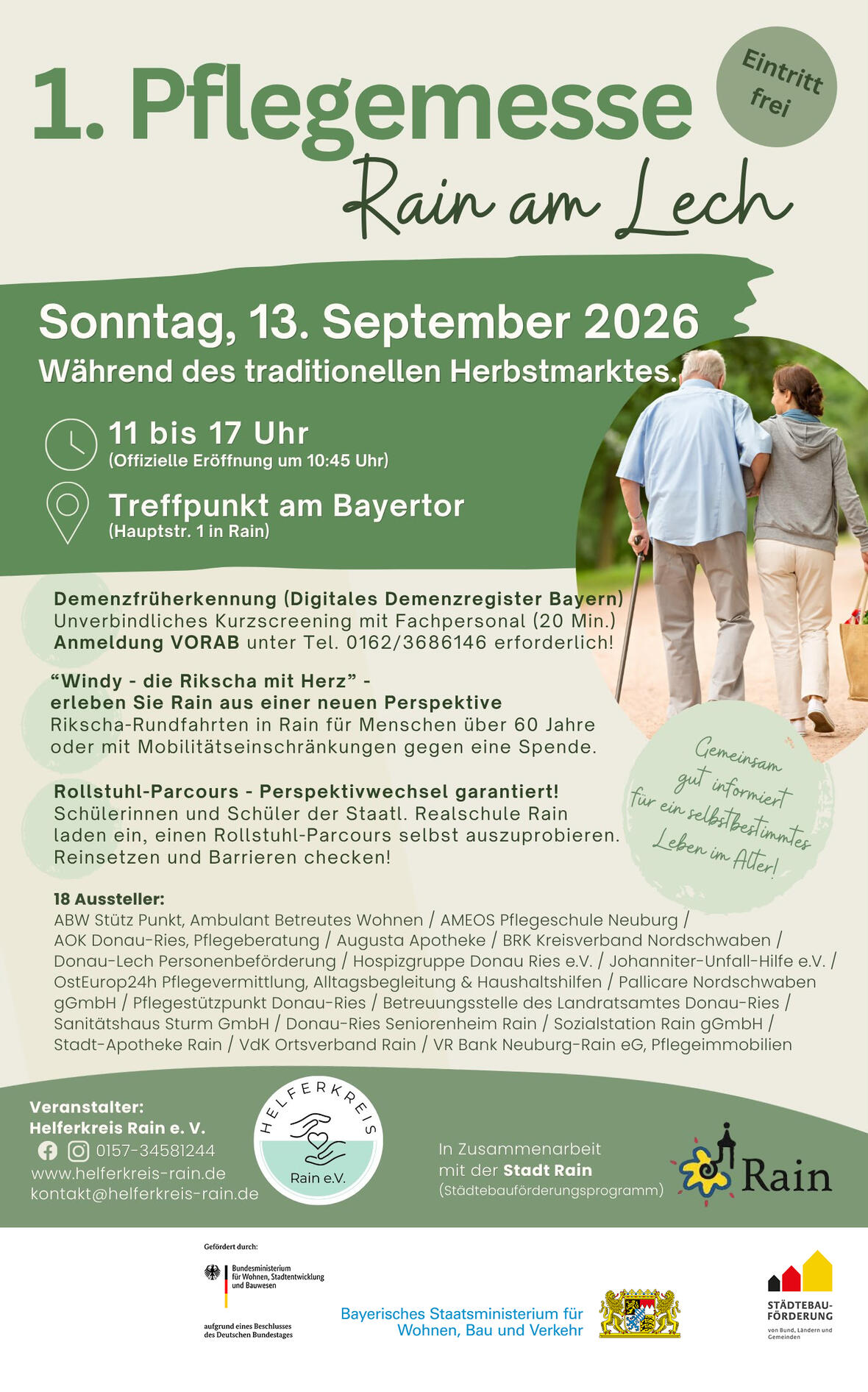 Pflegemesse 2026 im Bayertor in Rain am Lech