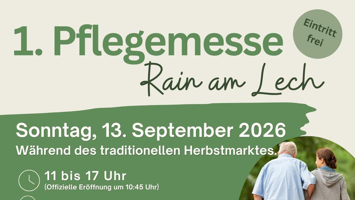 Pflegemesse 2026 im Bayertor in Rain am Lech