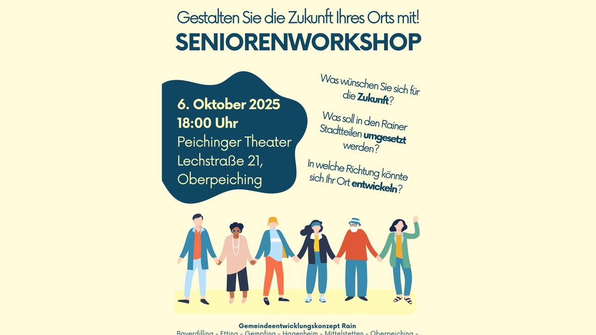 Seniorenworkshop zum Gemeindeentwicklungskonzept Stadt Rain