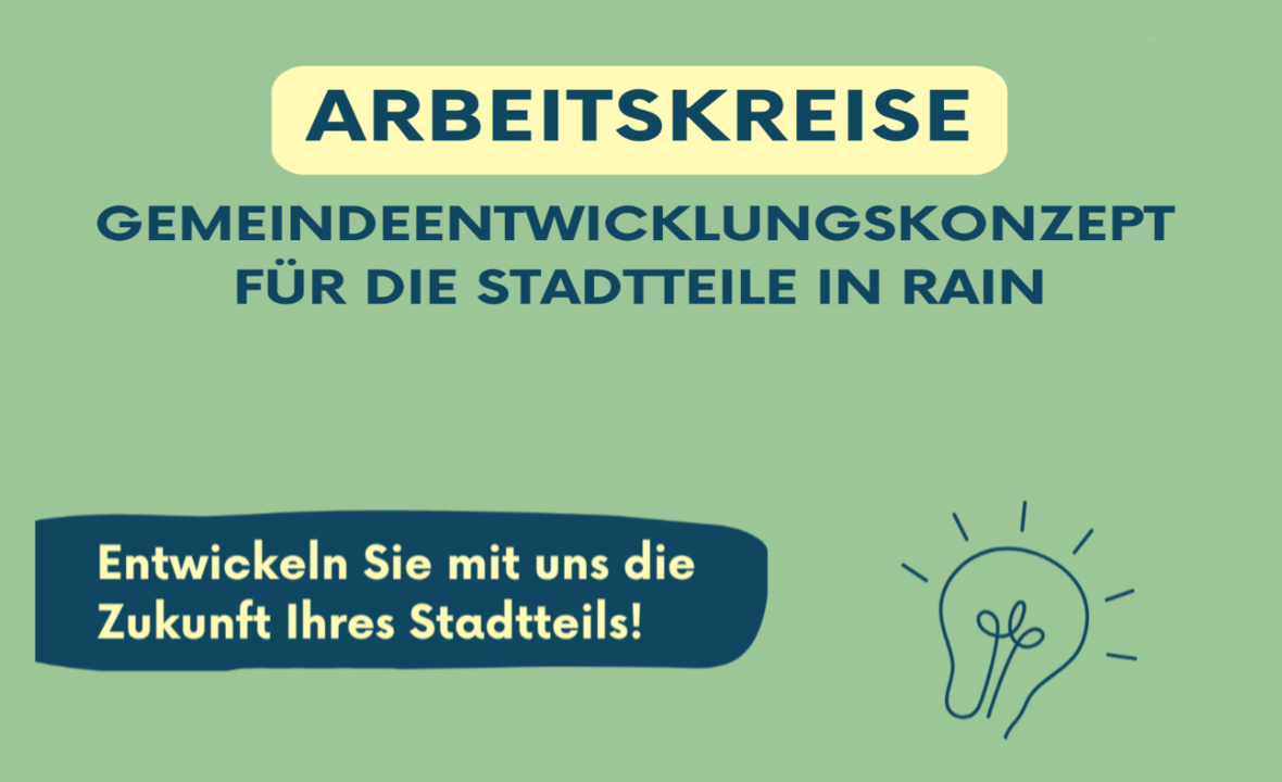 Arbeitskreis zum Gemeindeentwicklungskonzept der Stadt Rain