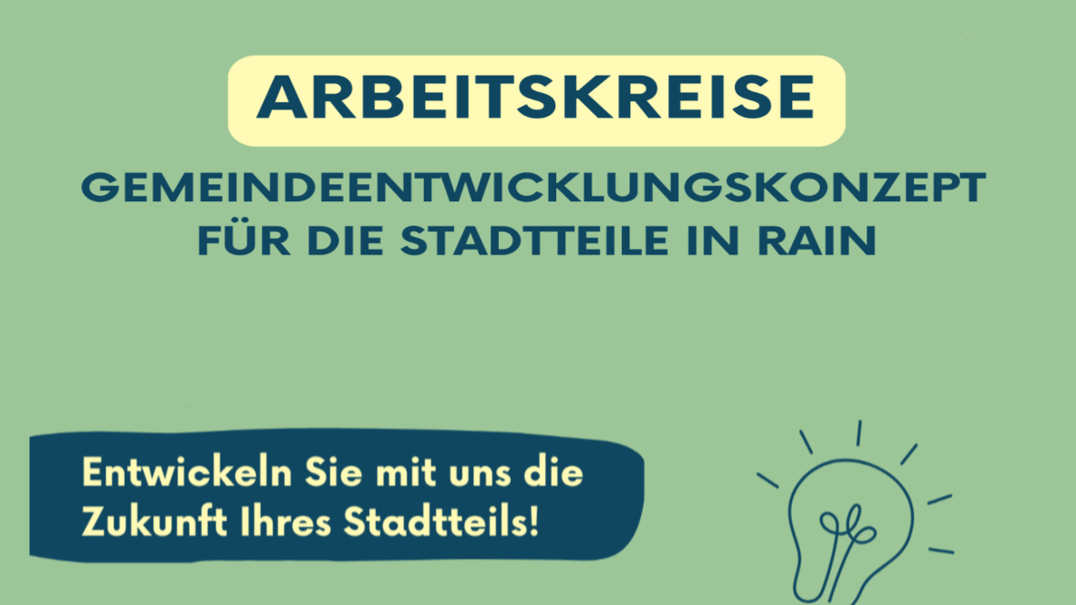 Arbeitskreis zum Gemeindeentwicklungskonzept der Stadt Rain