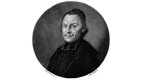 Schabkunstblatt mit seinem Porträt (Original 165 x 125 mm)