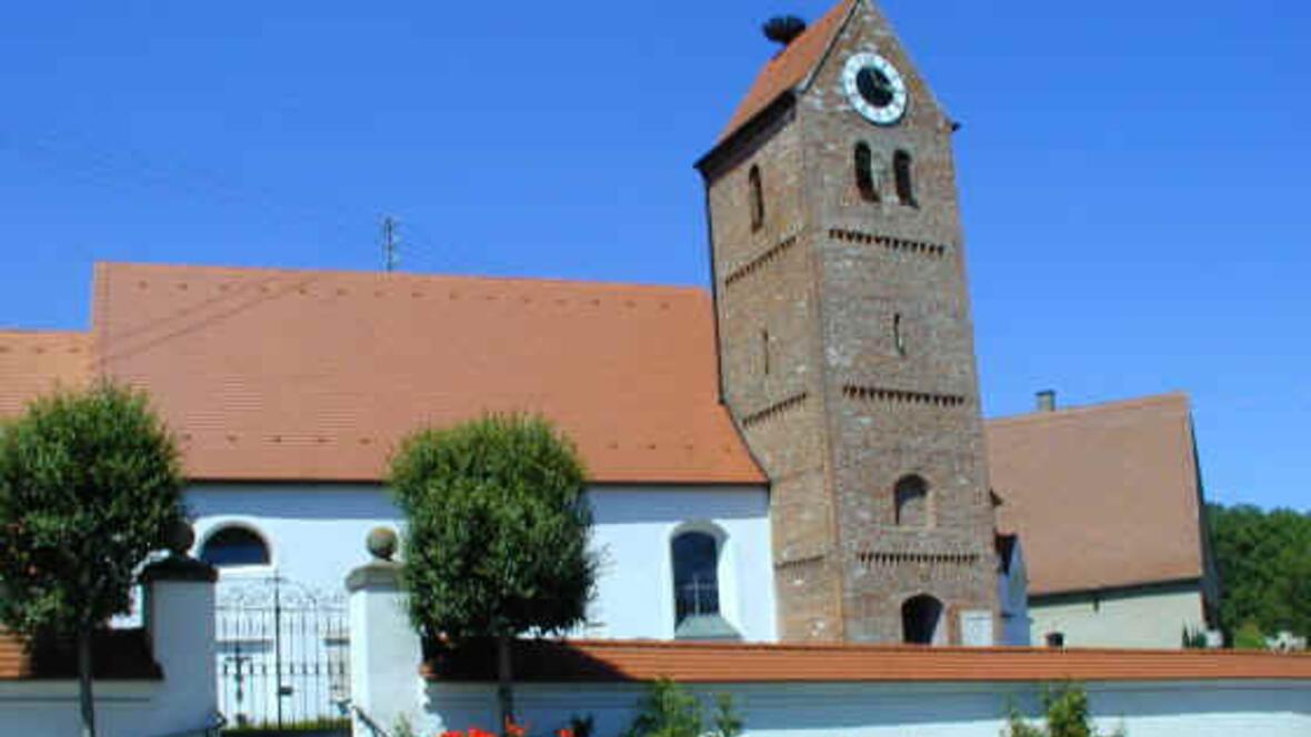 Kirche des Rainer Stadtteils Staudheim