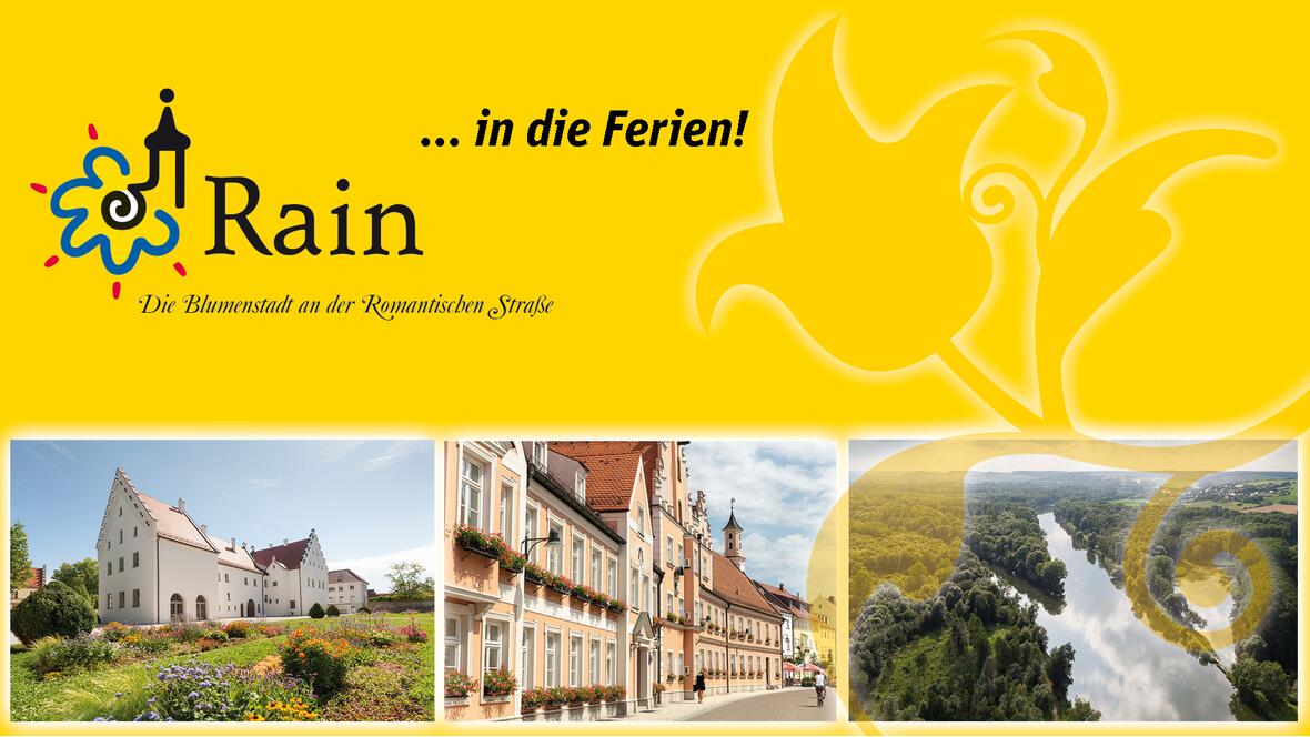 Banner der homepage für das Ferienprogramm Rain am Lech