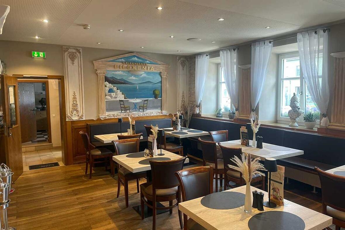 Gästebereich Restaurant Filoxenia Rain