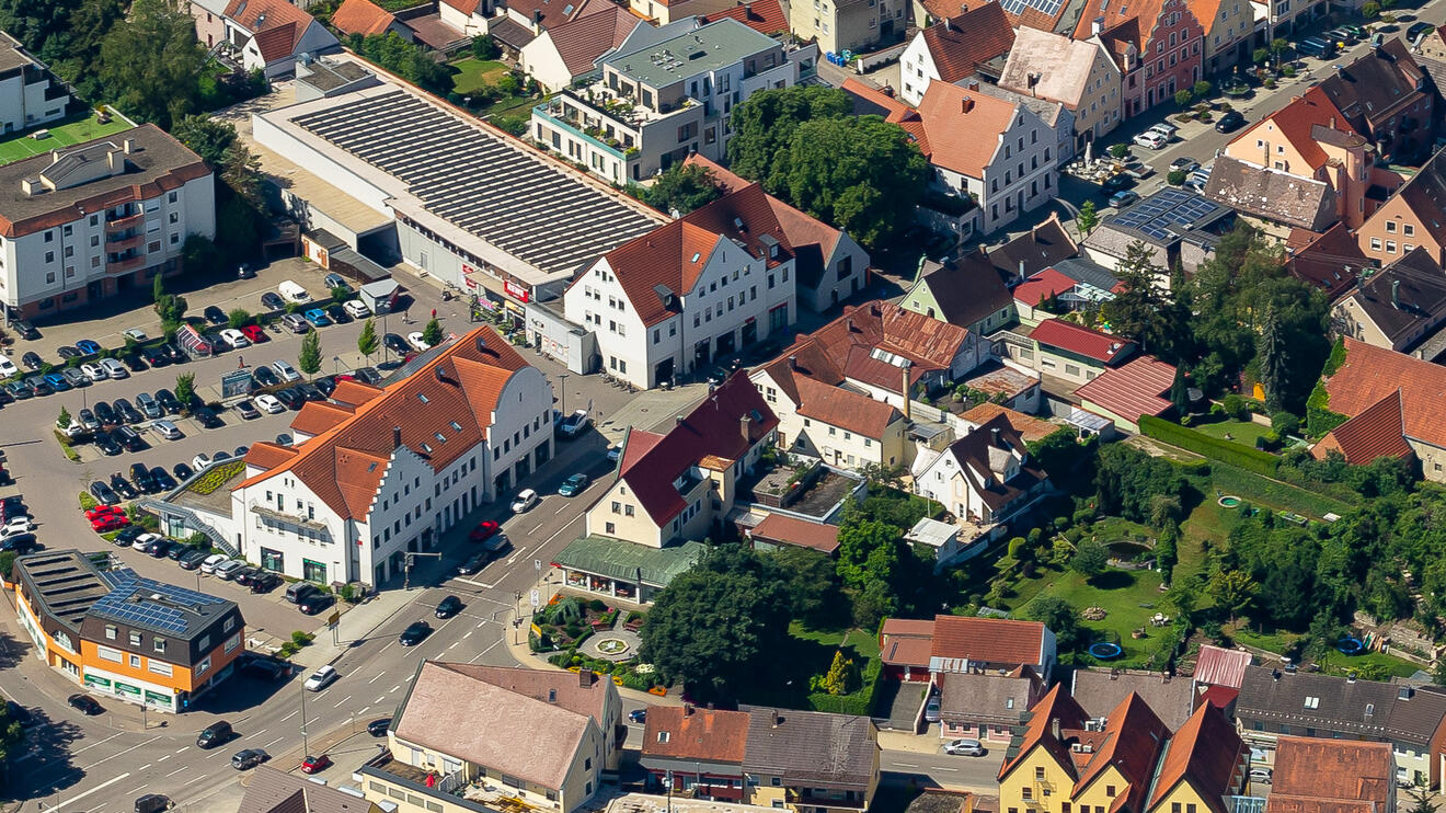 Luftaufnahme Bayertor in Rain