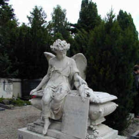 Friedhof Rain mit Grabmal