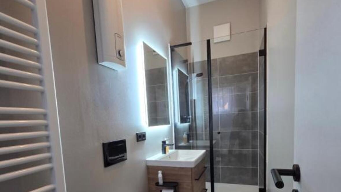 Badzimmer im Hideaway "Alte Post" in Rain