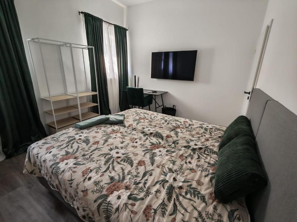 Schlafbereich im Hideaway "Alte Post" in Rain