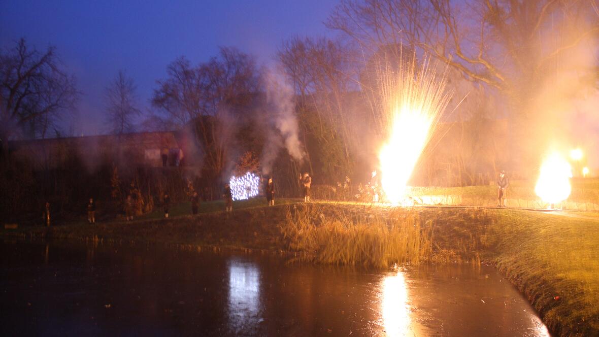 Neujahrsböllern Reihenfeuer Schützengesellschaft Rain am Lech