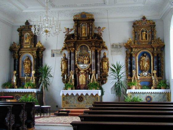 Altar in der Spitalkirche in Rain
